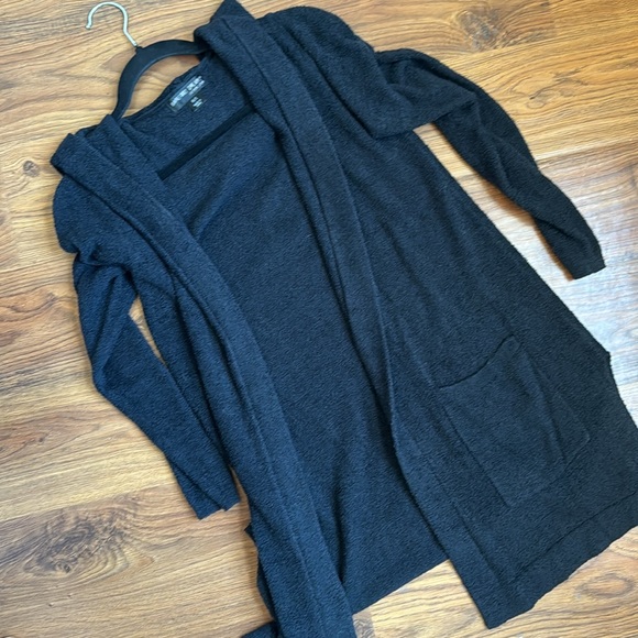 Barefoot dreams oversized fit open hooded sweater - Picture 4 of 4